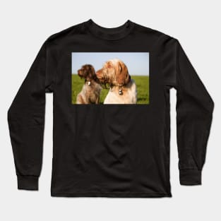 Deer watching Spinoni Long Sleeve T-Shirt